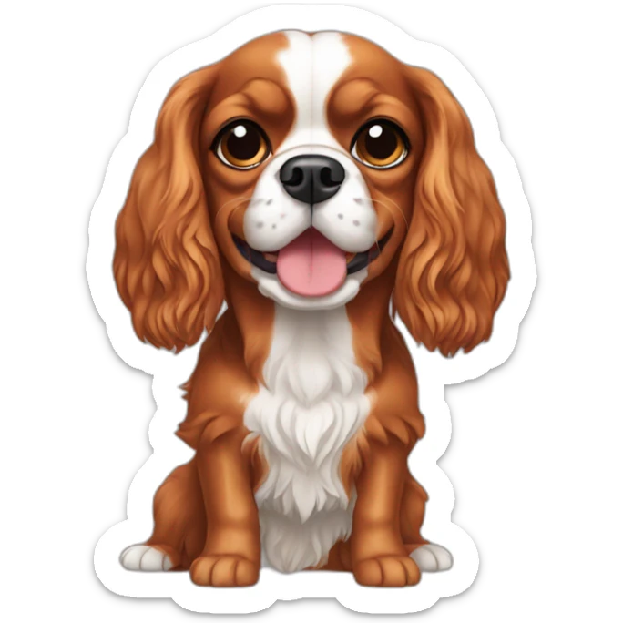 Cavalier king Charles  sticker