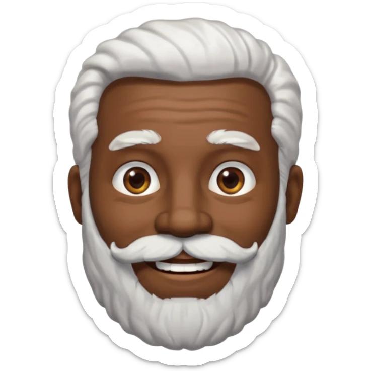 black like very black as a real nigga grandpa with white hear and a big bear wrinkled as fuck sticker