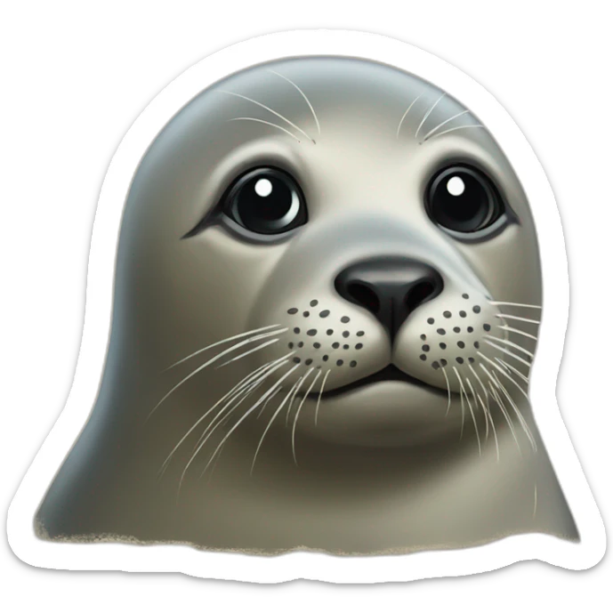 Seal painting sticker