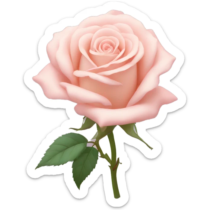 pastel color rose sticker