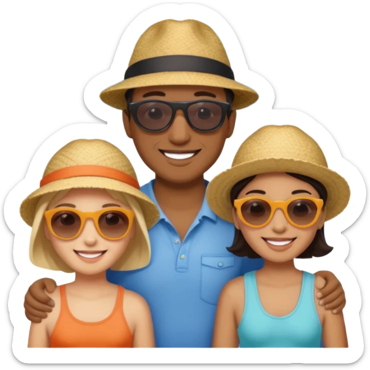 tourist familty sticker