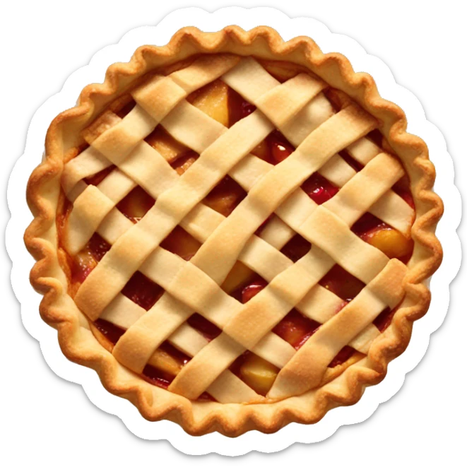 Apple pie sticker