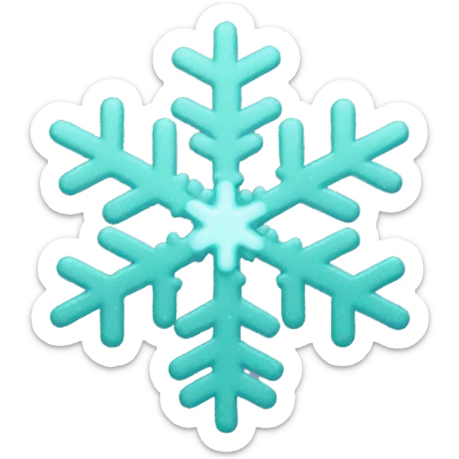 Disco snowflake sticker