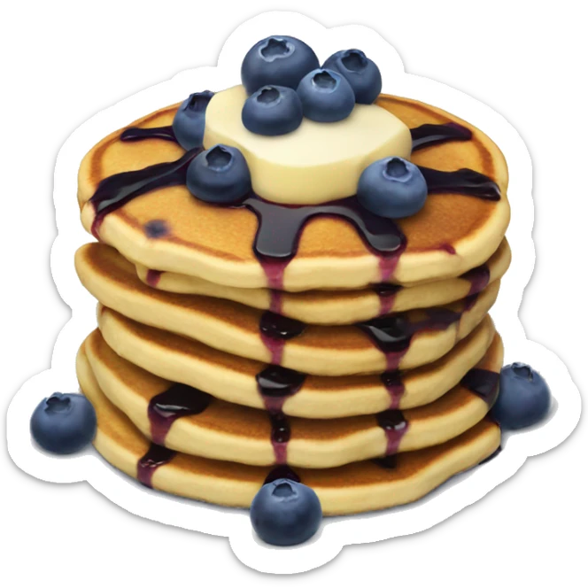 Blueberry pancakes  sticker
