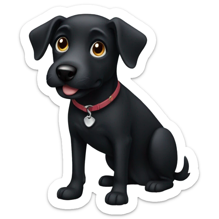 black Dog sticker