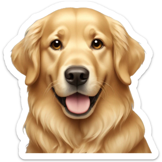 golden retriever  sticker