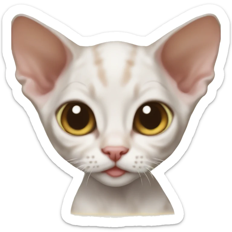 Devon rex kitten  sticker