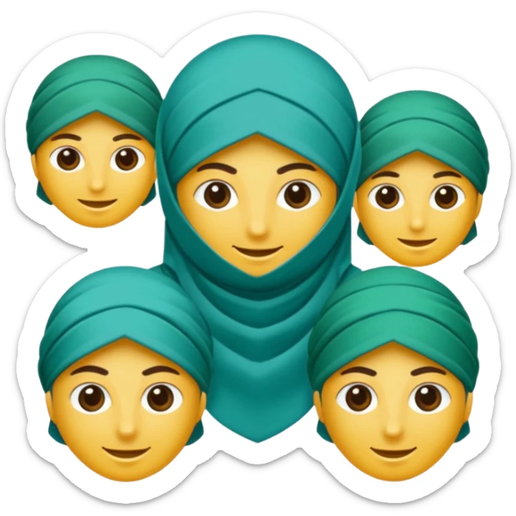 mavi yeşil ve turkuaz renk karışımlı bir turnuva kupası sticker