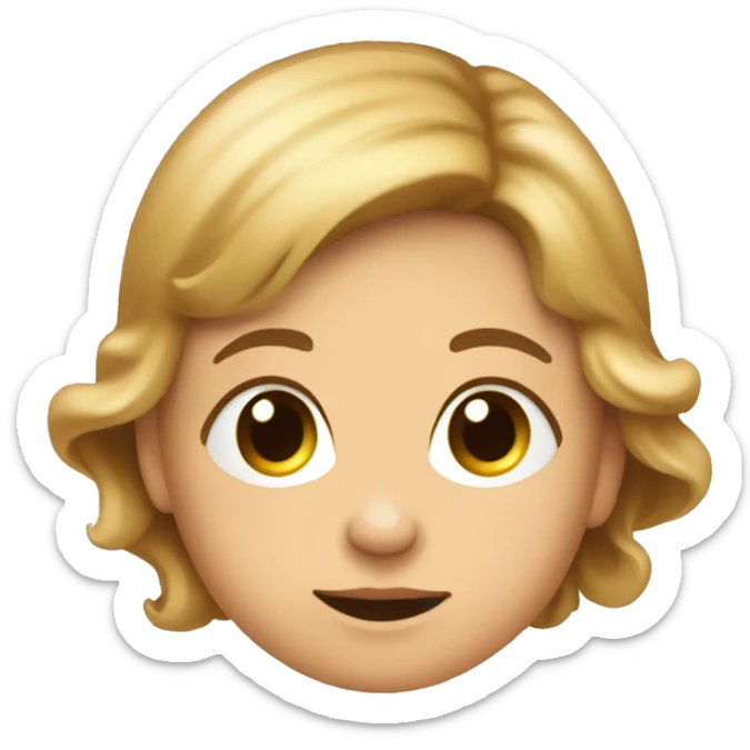 Eine junge braunhaarige frau die ihr baby liebt sticker