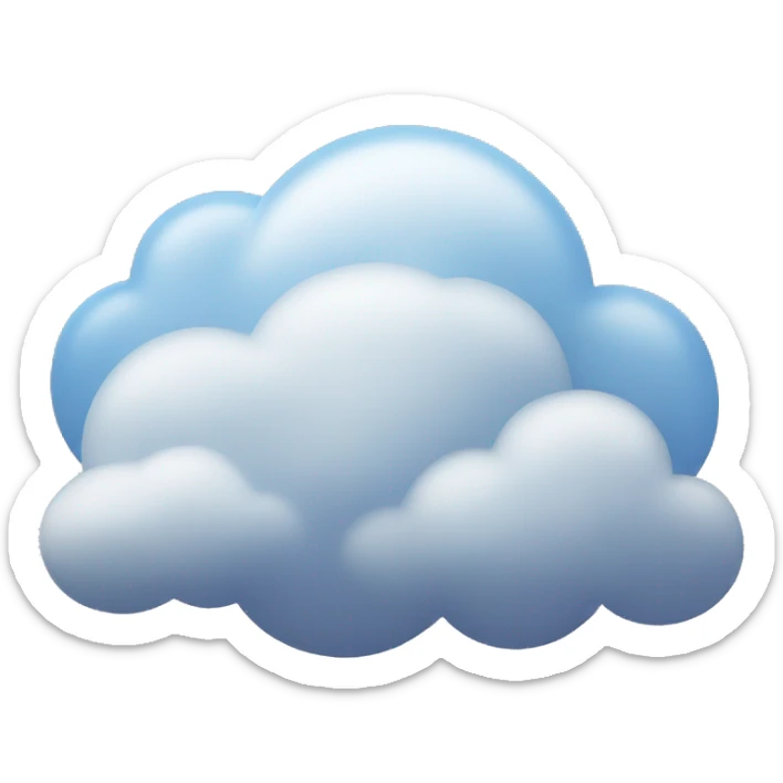 Clouds sticker