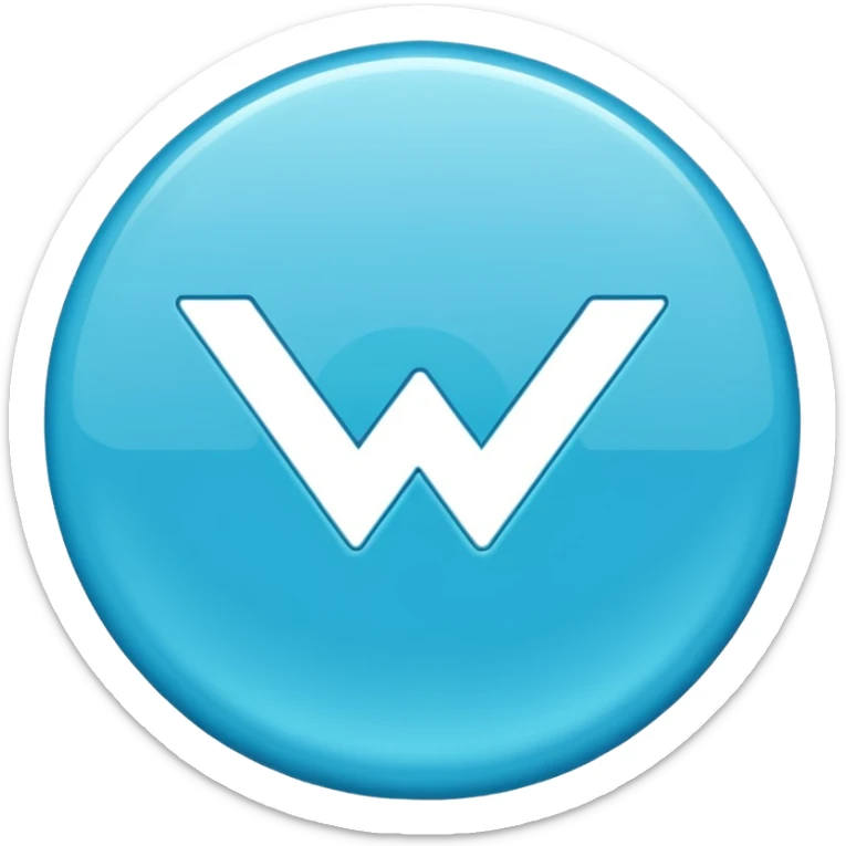 Blauer hacken in einen kreis sticker