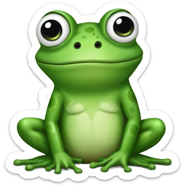 Frog sticker