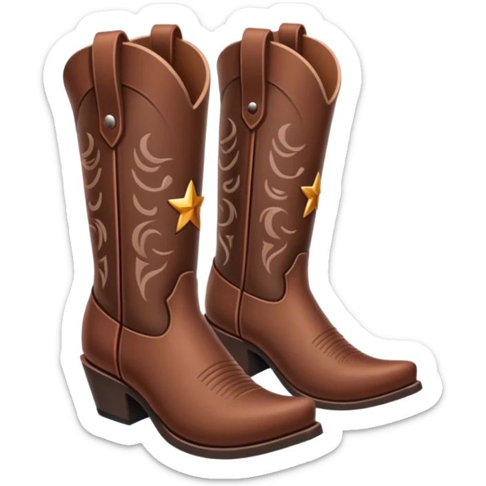 Cowboy boots sticker