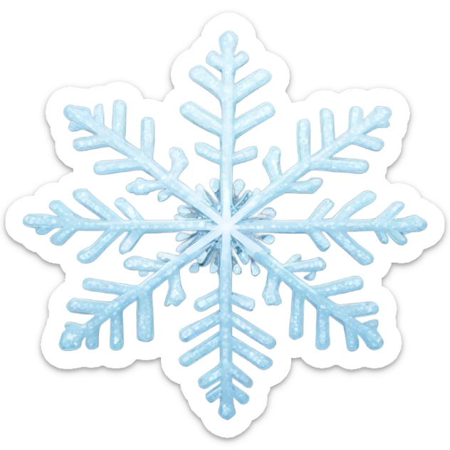 Snowflake sticker