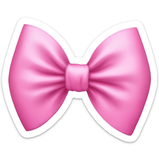 Pink bow  sticker