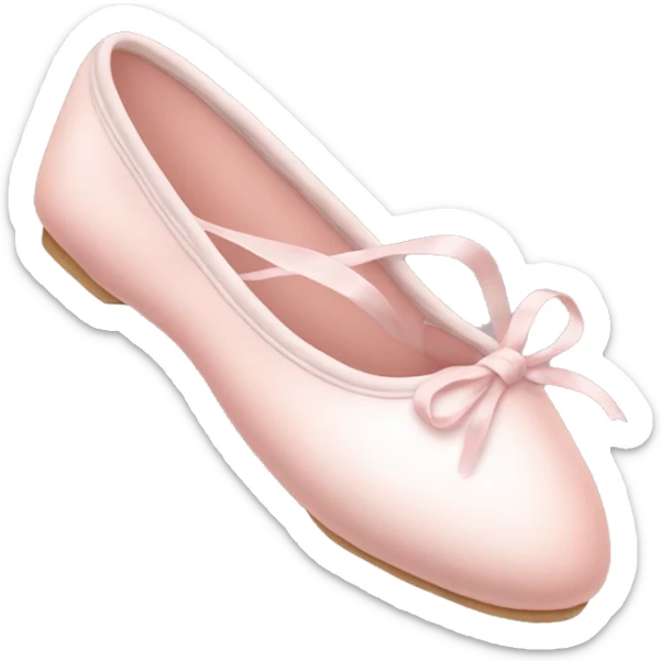 Pale pink ballet shoes sticker