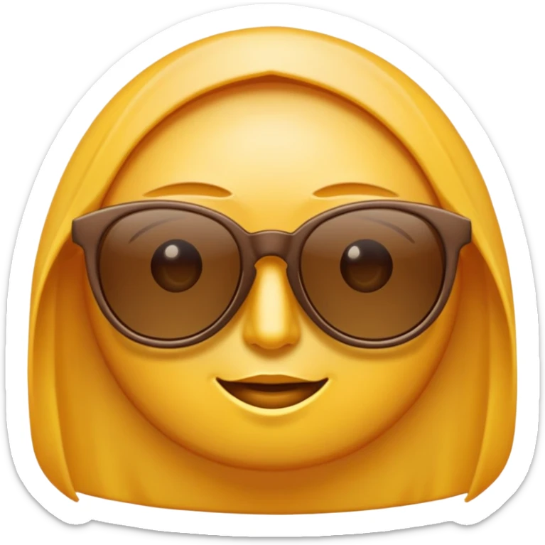 o fată de culoare cu o tigare în mână și ochelari de soare  sticker