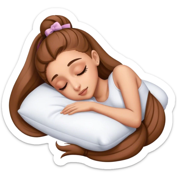 Ariana Grande sleeping sticker