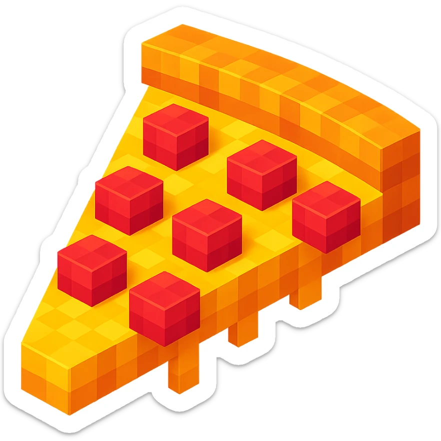 pizza with double pepperoni sticker