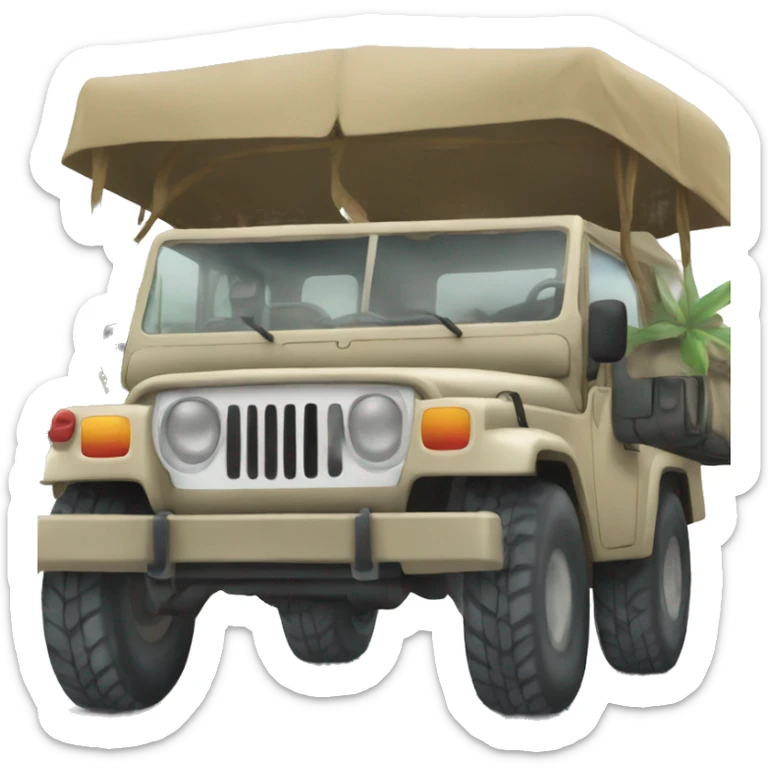 Safari jeep sticker