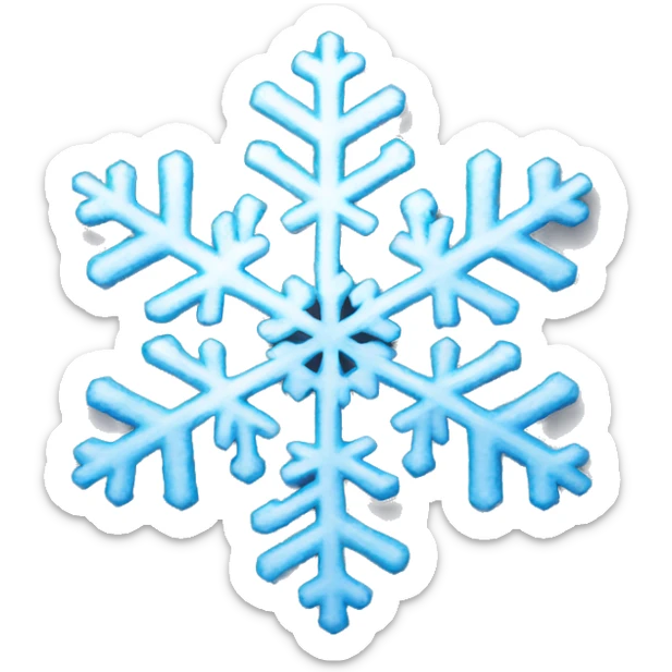 Snowflake sticker