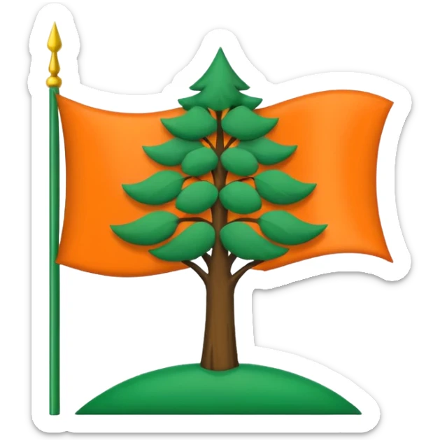 Make a emoji flag of ibaraki (district of Japan AGAIN.) sticker