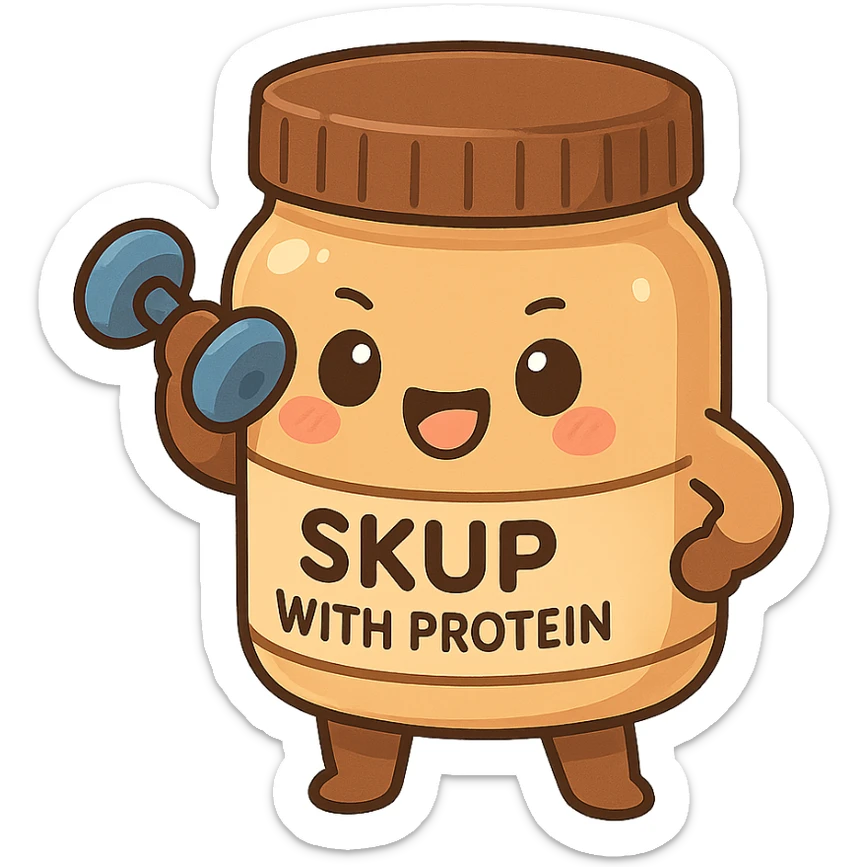 skup with protein sticker
