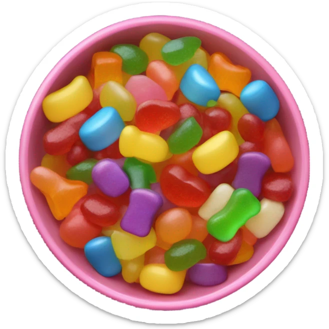 Candy salad sticker