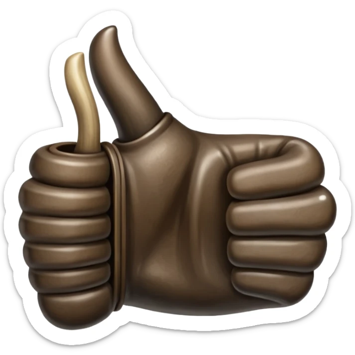 Emoji like (thumbs up) bull's hoof emoji sticker