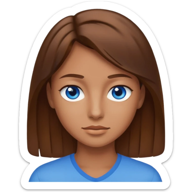 CREATE ME A NICE BOERTJIE BROWN HAIR TANNED SKIN AND BLUE EYES sticker
