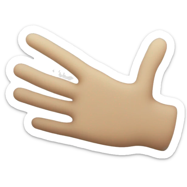 un símbolo de mano... entrelaza sus dedos y pone su pulgar en la mano. que sea como iluminati sticker