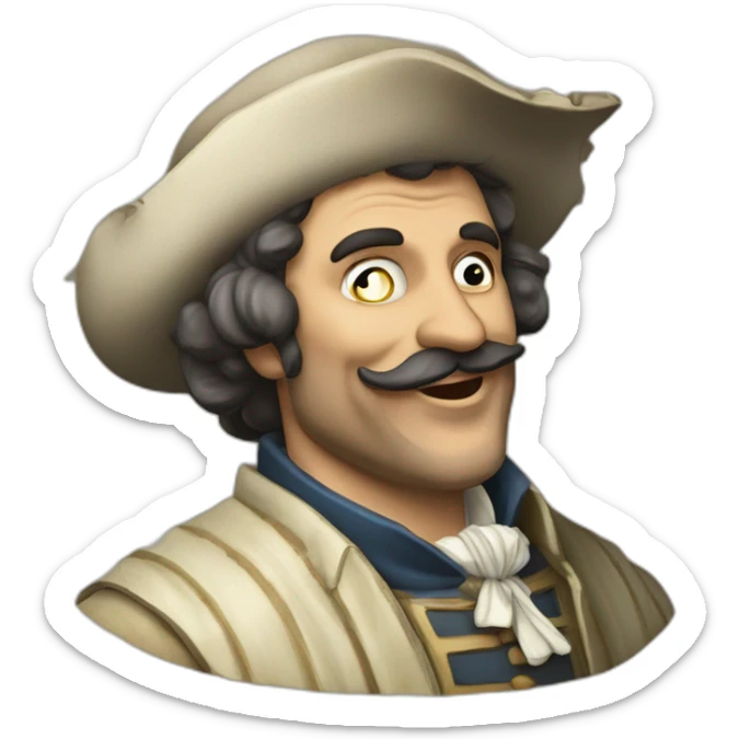 merigo the drunk man of vernice fresca play roled by giorgio panariello sticker