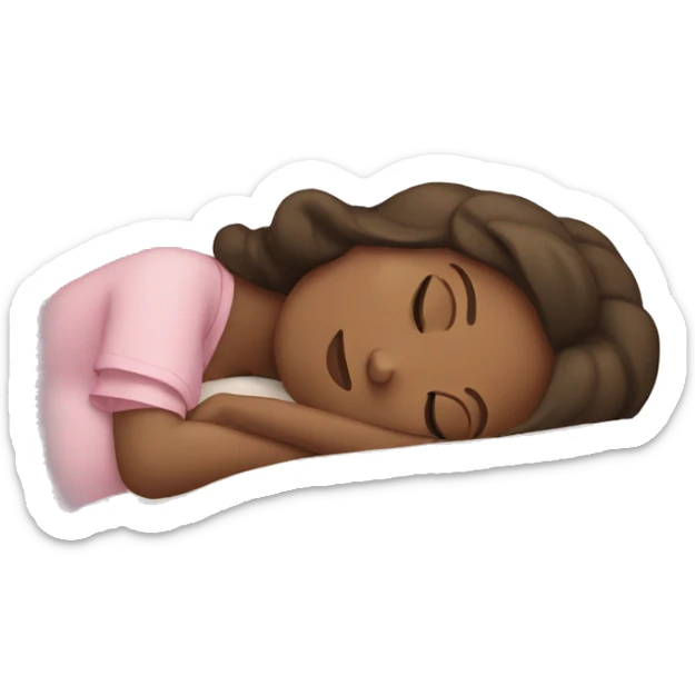girl sleeping sticker