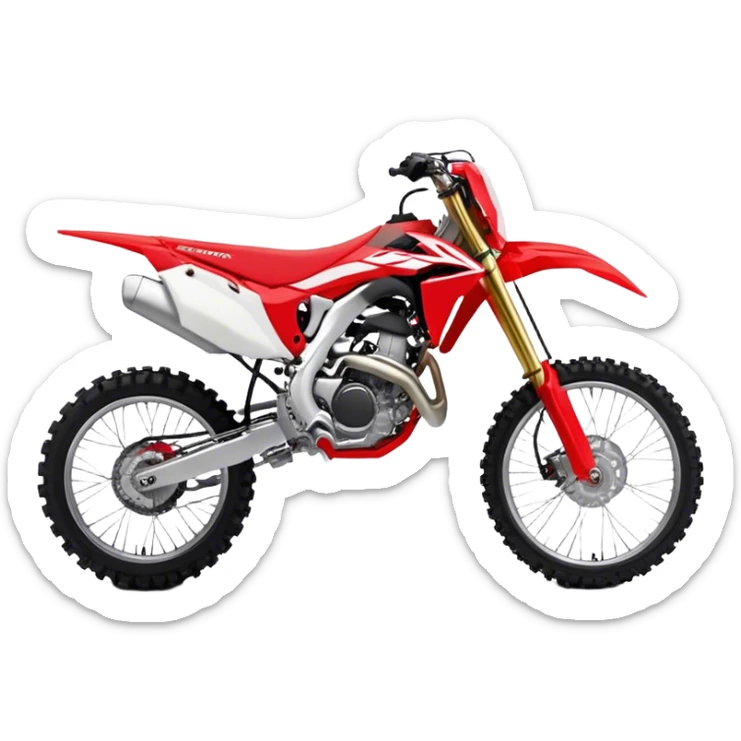 Honda CRF (Dirtbike) - Honda CRF250R (Model Year: 2022) (Iconic colour: Red) sticker