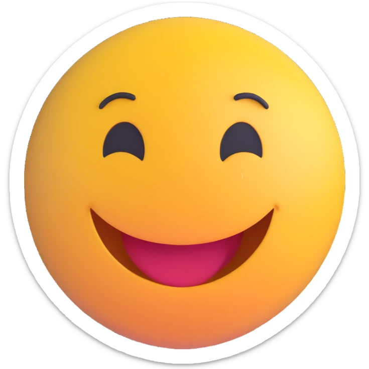 3D smiley emoji, round shape, grandparents with heart background, red color, smiling face sticker