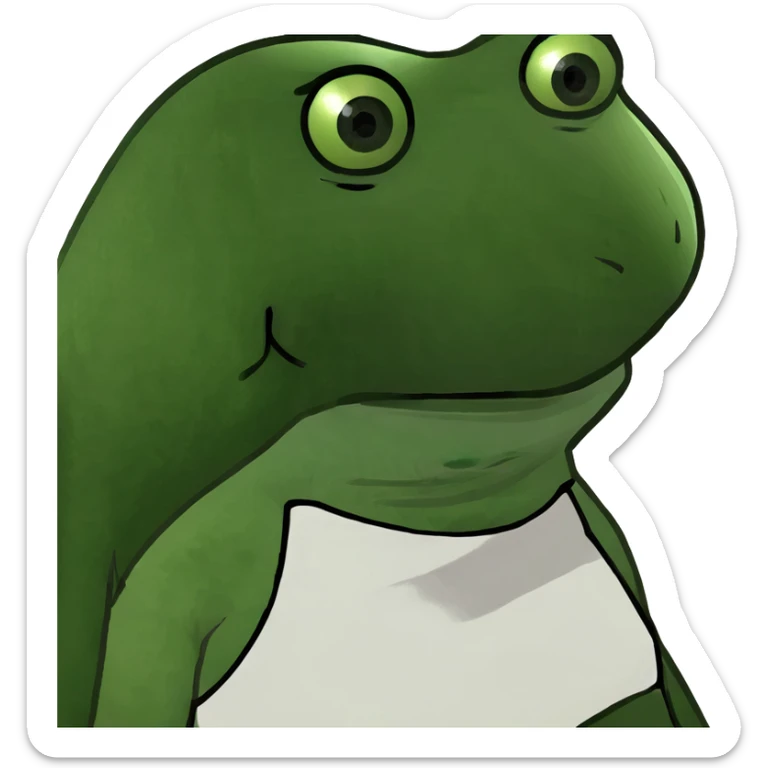 Pepe the frog styled as Marilyn Monroe, wearing a white dress and classic beauty mark sticker