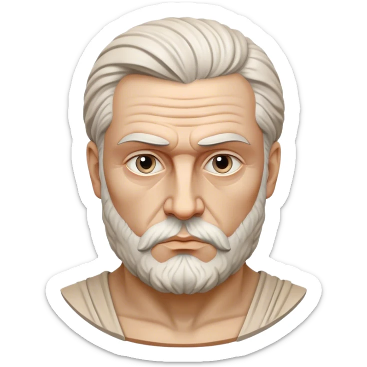 Cinematic Realistic Ivan Meštrović Portrait Emoji, depicted as a renowned Croatian sculptor with thoughtful eyes and classical attire, rendered with intricate textures and dramatic artistic lighting that captures his creative genius. sticker