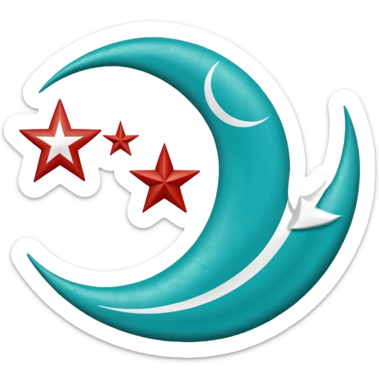 Turkuaz renginde türk bayrağı yapar mısın. Bayrak. I want to flag. 🇹🇷 Like this but turquoise. İt's must be turquoise. İt's just emoji  sticker