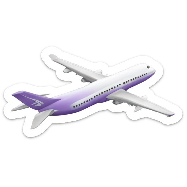 A beautiful plane  sticker