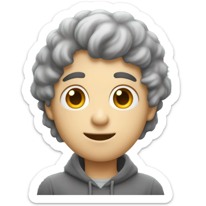 emoji de una persona mojada bajo una nube gris y lluviosa, mostrando una cara de enojado o frustrado. sticker