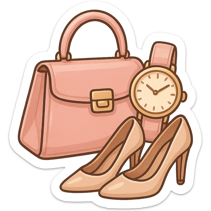 Women’s luxury Handbags, women’s watches and women’s shoes  sticker