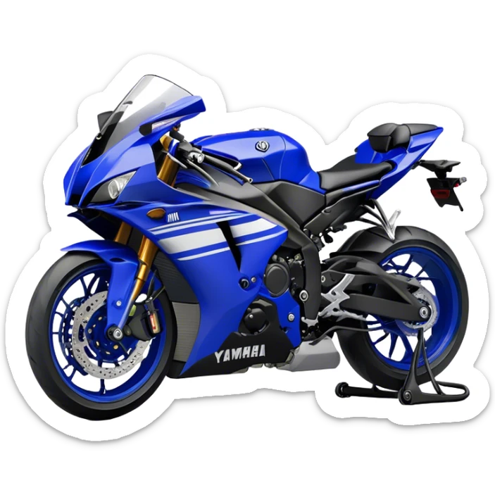 Yamaha YZF (Sportbike) - Yamaha YZF-R1 (Model Year: 2022) (Iconic colour: Blue) sticker
