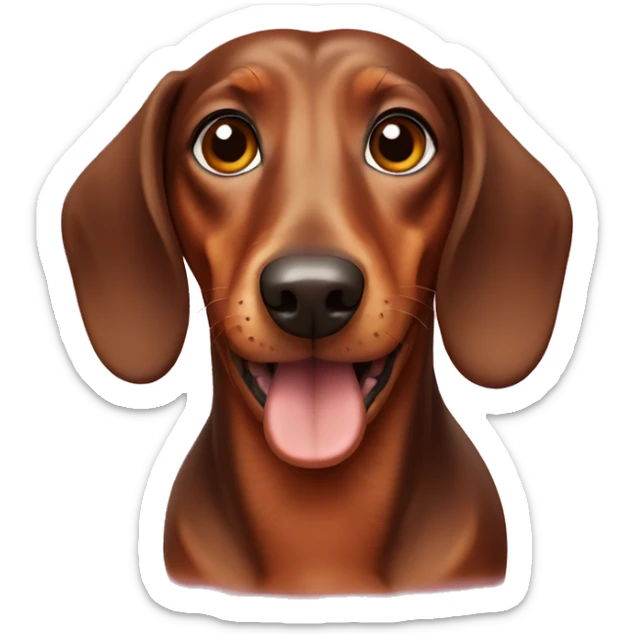Brown Dachshund sticker