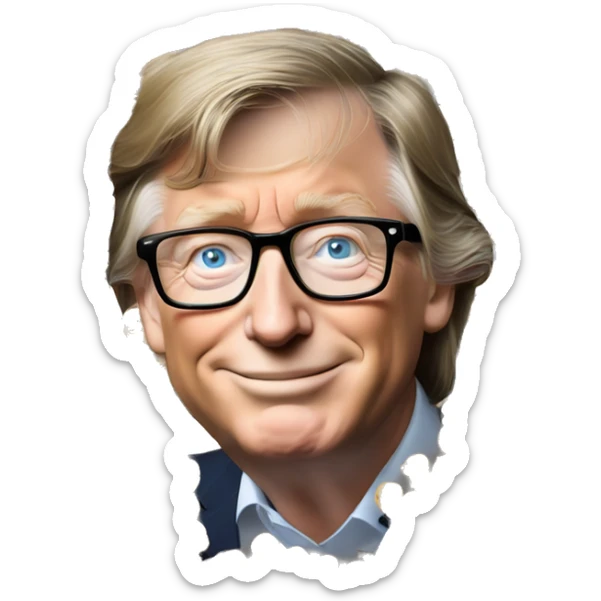 Donald Trump und Bill Gates haben ein Kind in Florida sticker