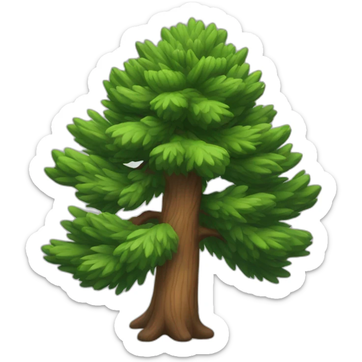 pine tree sticker