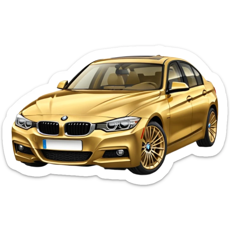 F30 bmw gold sticker