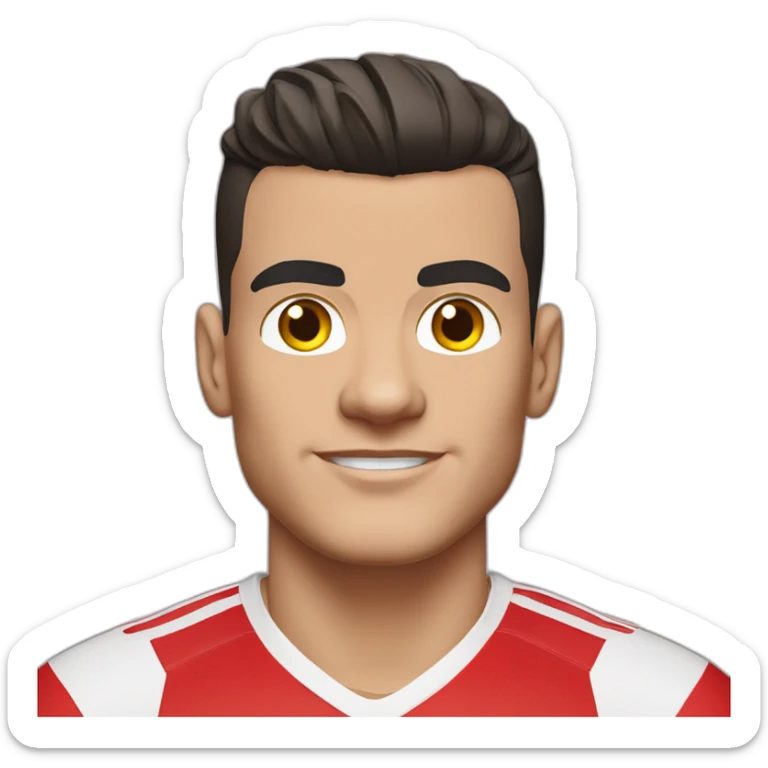 Arsenal Football club granit xhaka red shirt sticker