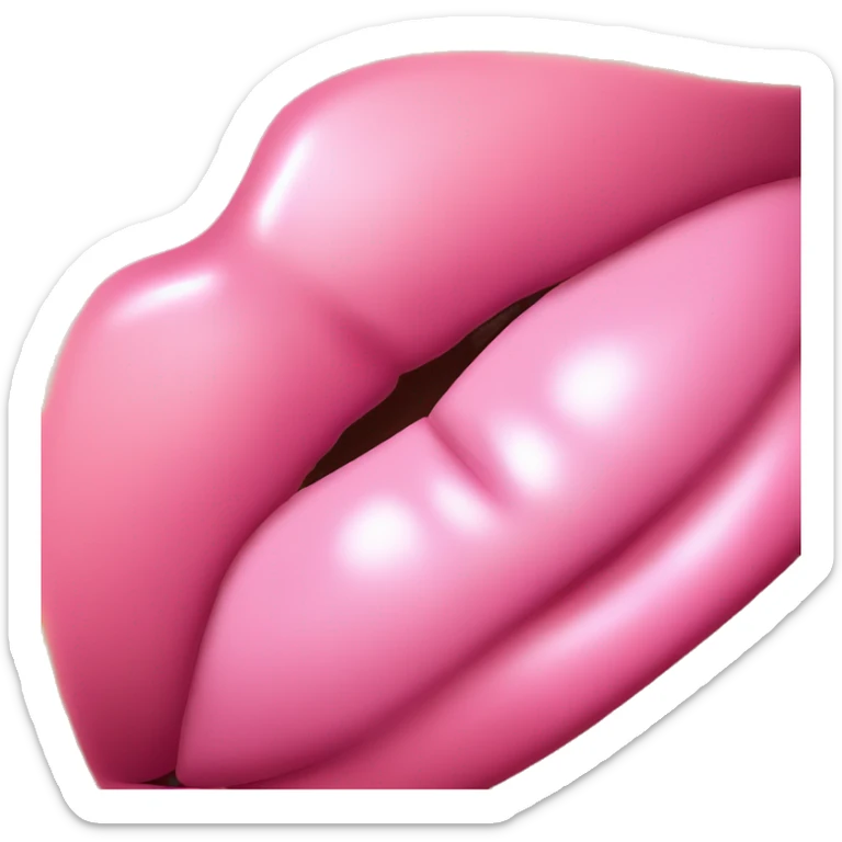 Glossy lips sticker