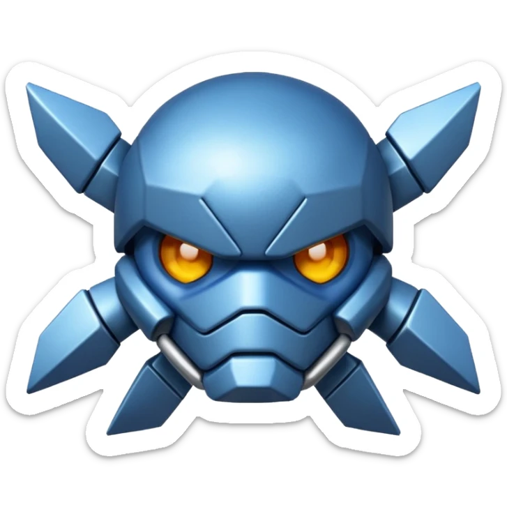 Haz un emoji del Pokémon metagross, hazlo parecido a la imagen sticker