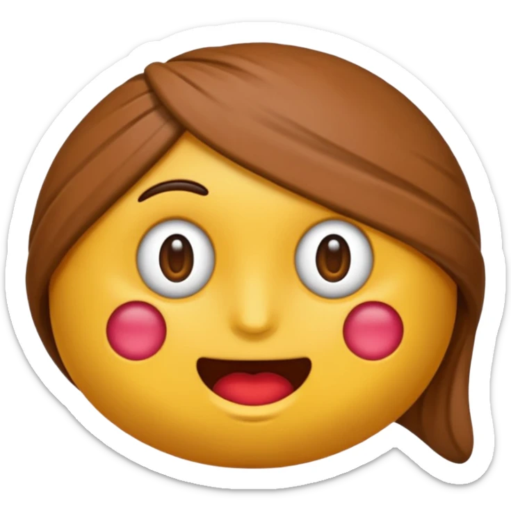 Um emoji da fruta tâmara, faça a do estilo de todas as outras frutas sticker